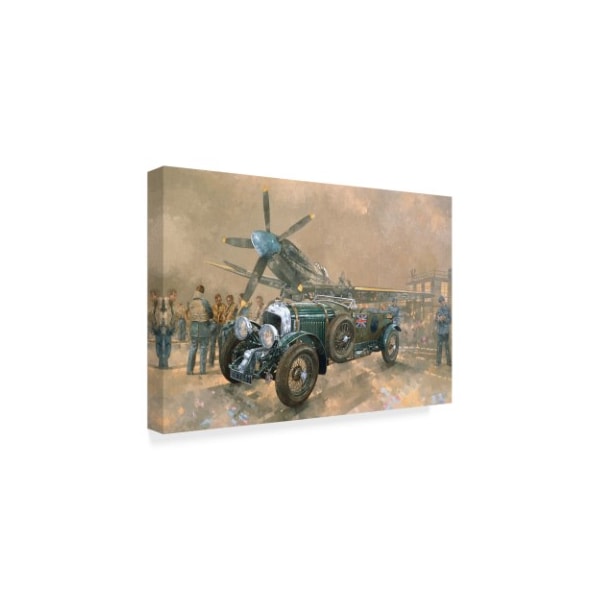 Peter Miller 'Bentley And Spitfire II' Canvas Art,30x47